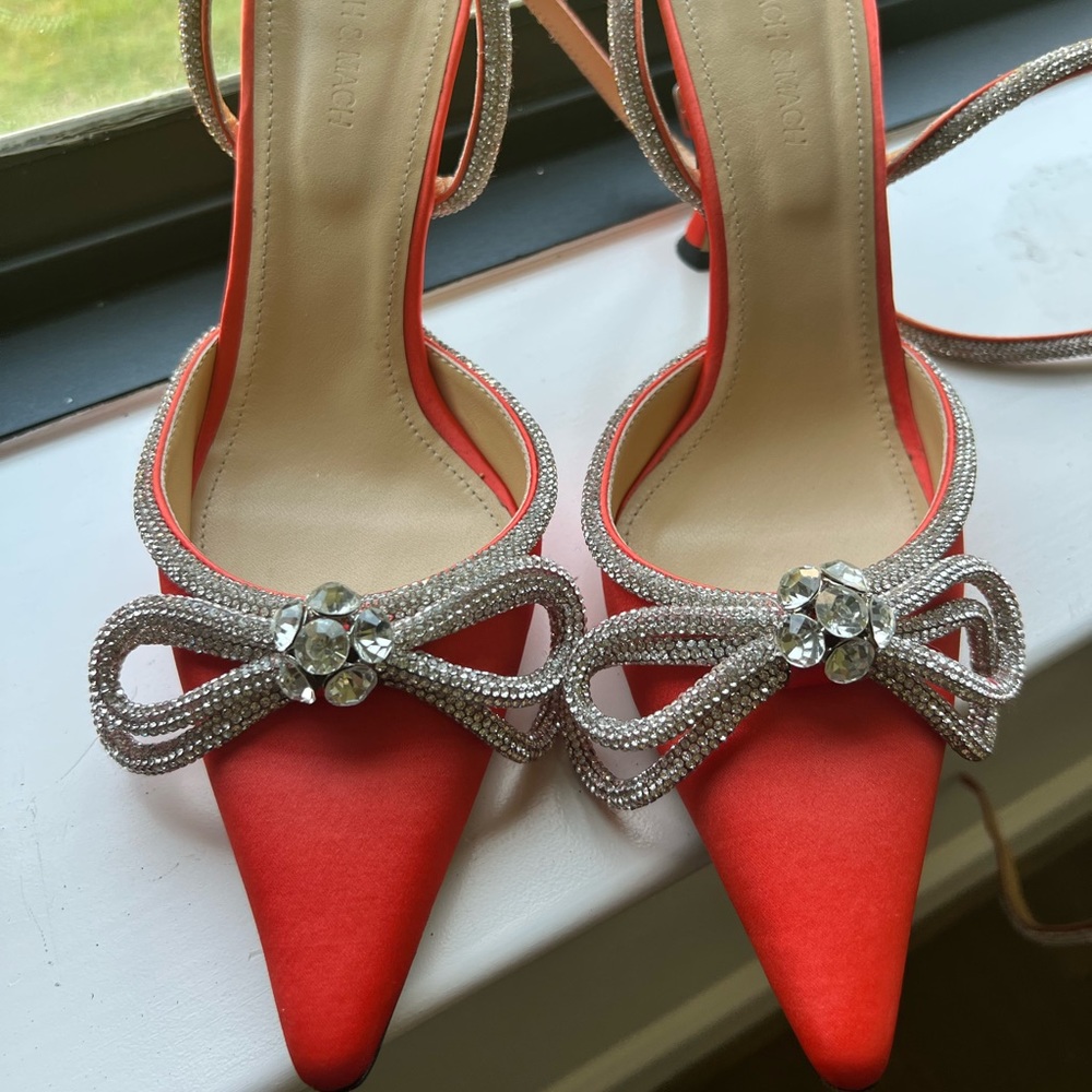 Mach & Mach orange heels Size 10